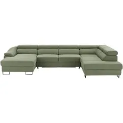 switch Ecksofa  Lavos ¦ grün ¦ Maße (cm): B: 346 H: 85 T: 221.0