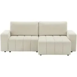 Höffner Ecksofa mit Funktion  Zoom ¦ beige ¦ Maße (cm): B: 247 H: 74 T: 160.0