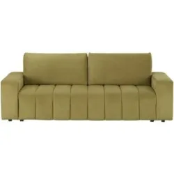 Höffner Big Sofa mit Schlaffunktion  Zoom ¦ grün ¦ Maße (cm): B: 247 H: 91 T: 111.0