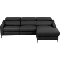 uno Ecksofa  Malmo ¦ schwarz ¦ Maße (cm): B: 230 H: 96 T: 179.0