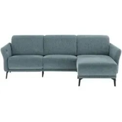Höffner Ecksofa  New York ¦ blau ¦ Maße (cm): B: 251 H: 85 T: 179.0