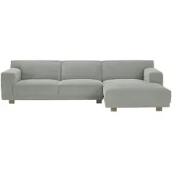 Soho Ecksofa Cord Grau Trenisha ¦ grau ¦ Maße (cm): B: 301 H: 74 T: 160.0