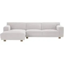 Soho Ecksofa Cord Weiß Trenisha ¦ weiß ¦ Maße (cm): B: 301 H: 74 T: 160.0