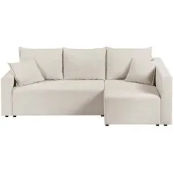 Höffner Ecksofa mit Schlaffunktion Florentine ¦ beige ¦ Maße (cm): B: 230 H: 90 T: 140.0