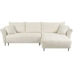 Höffner Ecksofa mit Schlaffunktion Bari ¦ creme ¦ Maße (cm): B: 290 H: 90 T: 160.0