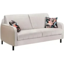 Höffner Schlafsofa  Sergio ¦ beige ¦ Maße (cm): B: 196 H: 92 T: 120.0