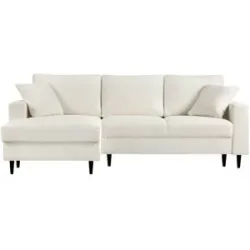 Höffner Ecksofa mit Schlaffunktion Wave ¦ creme ¦ Maße (cm): B: 230 H: 92 T: 154.0