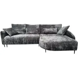 Höffner Ecksofa mit Schlaffunktion Palermo ¦ grau ¦ Maße (cm): B: 95 H: 285 T: 200.0