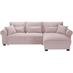 uno Ecksofa beidseitig montierbar Angelina groß ¦ rosa/pink ¦ Maße (cm): B: 318