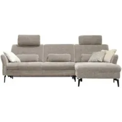 meinSofa Ecksofa Cord DANTE ¦ grau