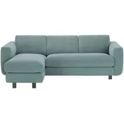 Soho Ecksofa  Ariana ¦ blau ¦ Maße (cm): B: 215 H: 75 T: 163.0