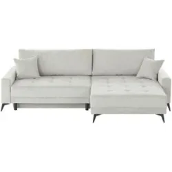 Höffner Ecksofa  Mango ¦ grau ¦ Maße (cm): B: 264 H: 89 T: 181.0