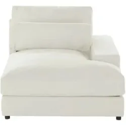 Höffner Element Ottomane mit Armlehne rechts Branna ¦ beige ¦ Maße (cm): B: 116 H: 88 T: