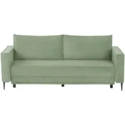 Höffner Schlafsofa  Teresina ¦ grün ¦ Maße (cm): B: 222 H: 93 T: 98.0