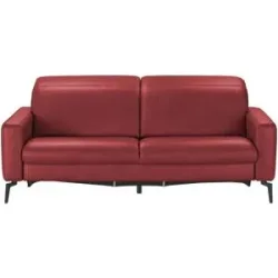 Hukla Einzelsofa  Jona ¦ rot ¦ Maße (cm): B: 214 H: 88 T: 124.0