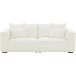 uno Einzelsofa aus Cord Aurelion ¦ creme ¦ Maße (cm): B: 243 H: 67 T: 112.0