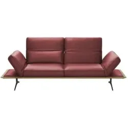 Koinor Einzelsofa aus Echtleder Fendo ¦ rot ¦ Maße (cm): B: 236 H: 73 T: 123.0