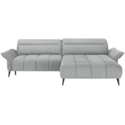 switch Ecksofa mit Kopfteilverstellung Cavani ¦ grau ¦ Maße (cm): B: 272 H: 95
