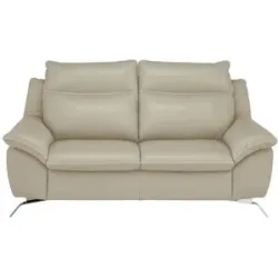 Natuzzi Editions Sofa aus Echtleder Orlando ¦ beige ¦ Maße (cm): B: 180 H: 94 T: