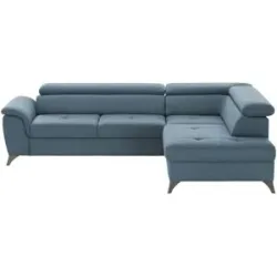 switch Ecksofa  Aldeia ¦ blau ¦ Maße (cm): B: 252 H: 70 T: 200.0