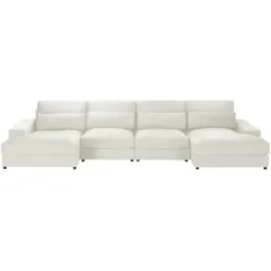 Höffner Wohnlandschaft  Branna ¦ beige ¦ Maße (cm): B: 412 H: 88 T: 164.0