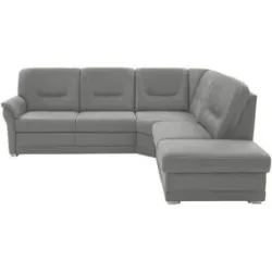 meinSofa Ecksofa aus Mikrofaser Edda ¦ grau ¦ Maße (cm): B: 253 H: 96 T: 238.0