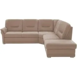 meinSofa Ecksofa aus Mikrofaser Edda ¦ beige ¦ Maße (cm): B: 253 H: 96 T: 238.0