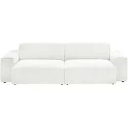 Gray & Jones Einzelsofa im Trendstoff Baltic Breeze ¦ weiß ¦ Maße (cm): B: 196