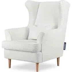 KONSIMO Ohrensessel  Stralis ¦ weiß ¦ Maße (cm): B: 82 H: 108