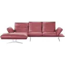Koinor Ecksofa Echtleder Francis ¦ rot ¦ Maße (cm): B: 284 H: 93 T: 159.0