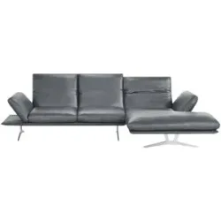 Koinor Ecksofa Echtleder Francis ¦ grau ¦ Maße (cm): H: 93