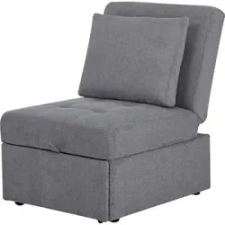 Höffner Schlafsessel  Adrina ¦ grau ¦ Maße (cm): B: 70 H: 95 T: 97.0