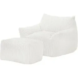 Höffner Sessel vakuumiert Sashenka ¦ weiß ¦ Maße (cm): B: 116 H: 75 T: 110.0