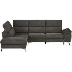 uno Ecksofa  Danae ¦ grau ¦ Maße (cm): B: 281 H: 80 T: 222.0
