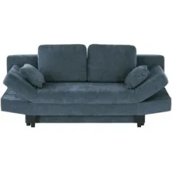 smart Schlafsofa  Mokka ¦ blau ¦ Maße (cm): B: 205 H: 87 T: 100.0