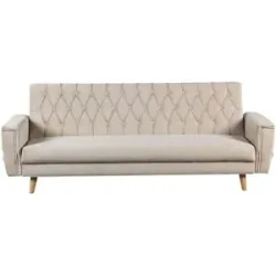 Höffner Schlafsofa  Johanetta ¦ creme ¦ Maße (cm): B: 214 H: 83 T: 106.0