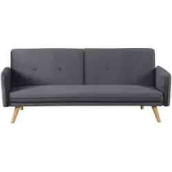 Höffner Schlafsofa  Jerra ¦ grau ¦ Maße (cm): B: 188 H: 80 T: 85.0