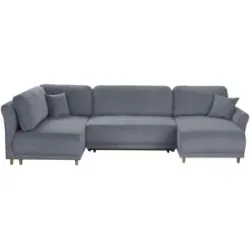 Höffner Wohnlandschaft mit Funktion  Malyn II ¦ grau ¦ Maße (cm): B: 316 H: 90 T: 160.0