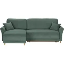 Höffner Ecksofa  Malyn II ¦ grün ¦ Maße (cm): B: 236 H: 90 T: 147.0