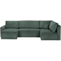 Höffner Wohnlandschaft  Malyn ¦ grün ¦ Maße (cm): B: 313 H: 90 T: 160.0