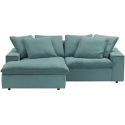 Soho Ecksofa  Kini ¦ blau ¦ Maße (cm): B: 230 H: 83 T: 180.0