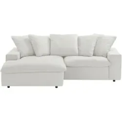 Soho Ecksofa  Kini ¦ weiß ¦ Maße (cm): B: 230 H: 83 T: 180.0