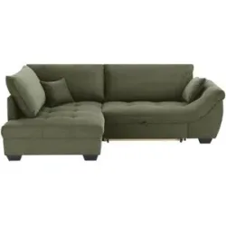 Bobb Ecksofa  Krissy ¦ grün ¦ Maße (cm): B: 251 H: 88 T: 190.0
