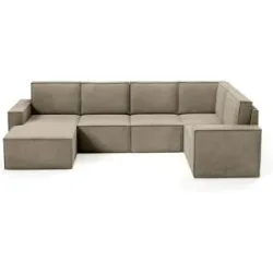 Höffner Wohnlandschaft  Orto ¦ braun ¦ Maße (cm): B: 311 H: 93