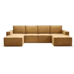 Höffner Wohnlandschaft  Orto ¦ gelb ¦ Maße (cm): B: 320 H: 93