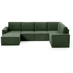 Höffner Wohnlandschaft  Orto ¦ grün ¦ Maße (cm): B: 311 H: 93