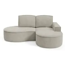 Höffner Ecksofa  Flow ¦ beige ¦ Maße (cm): B: 210 H: 88