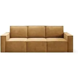 Höffner Einzelsofa  Orto ¦ gelb ¦ Maße (cm): B: 247 H: 93