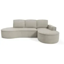 Höffner Ecksofa  Flow ¦ beige ¦ Maße (cm): B: 277 H: 88