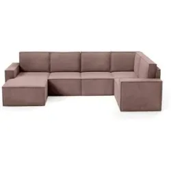 Höffner Wohnlandschaft  Orto ¦ rosa/pink ¦ Maße (cm): B: 311 H: 93